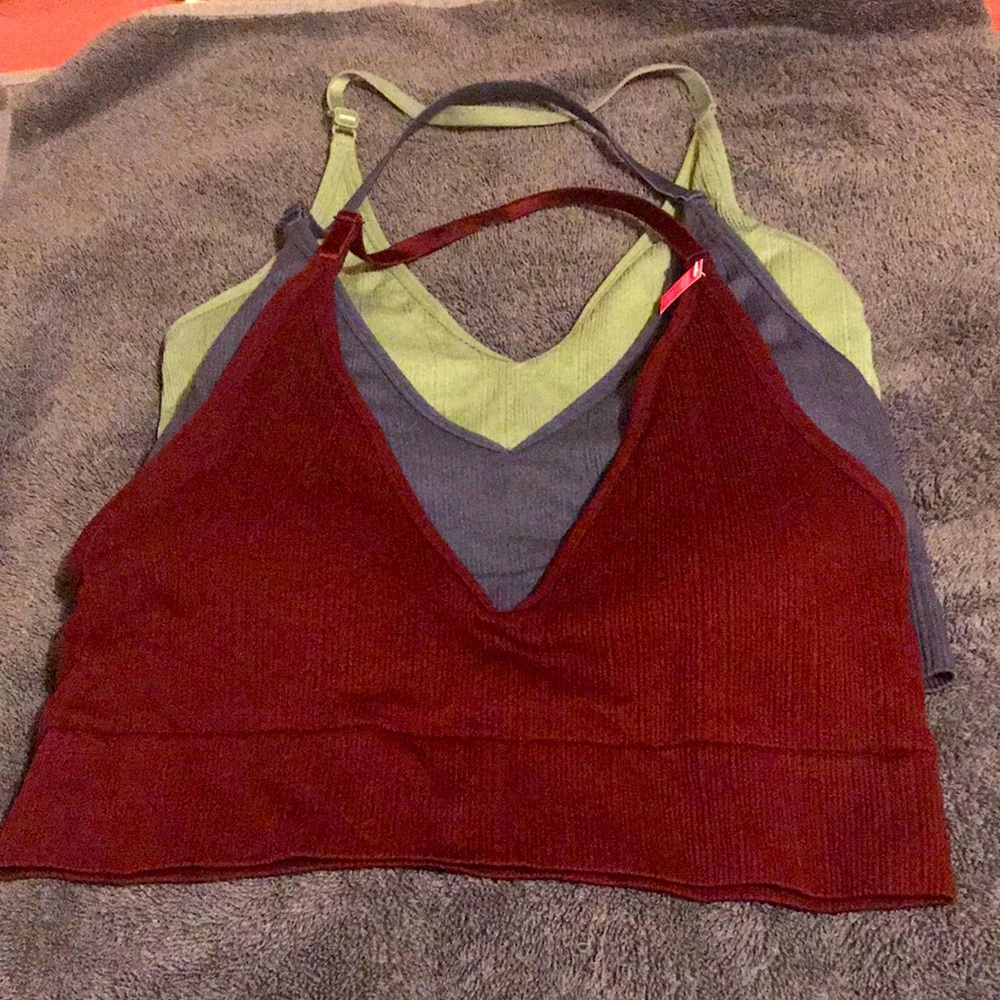 Pink lounge bras